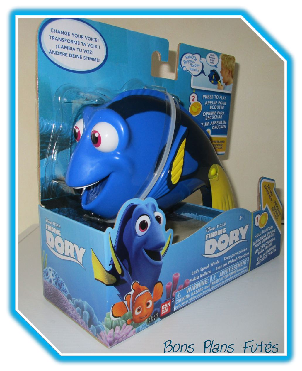 Dory parle baleine Bandai