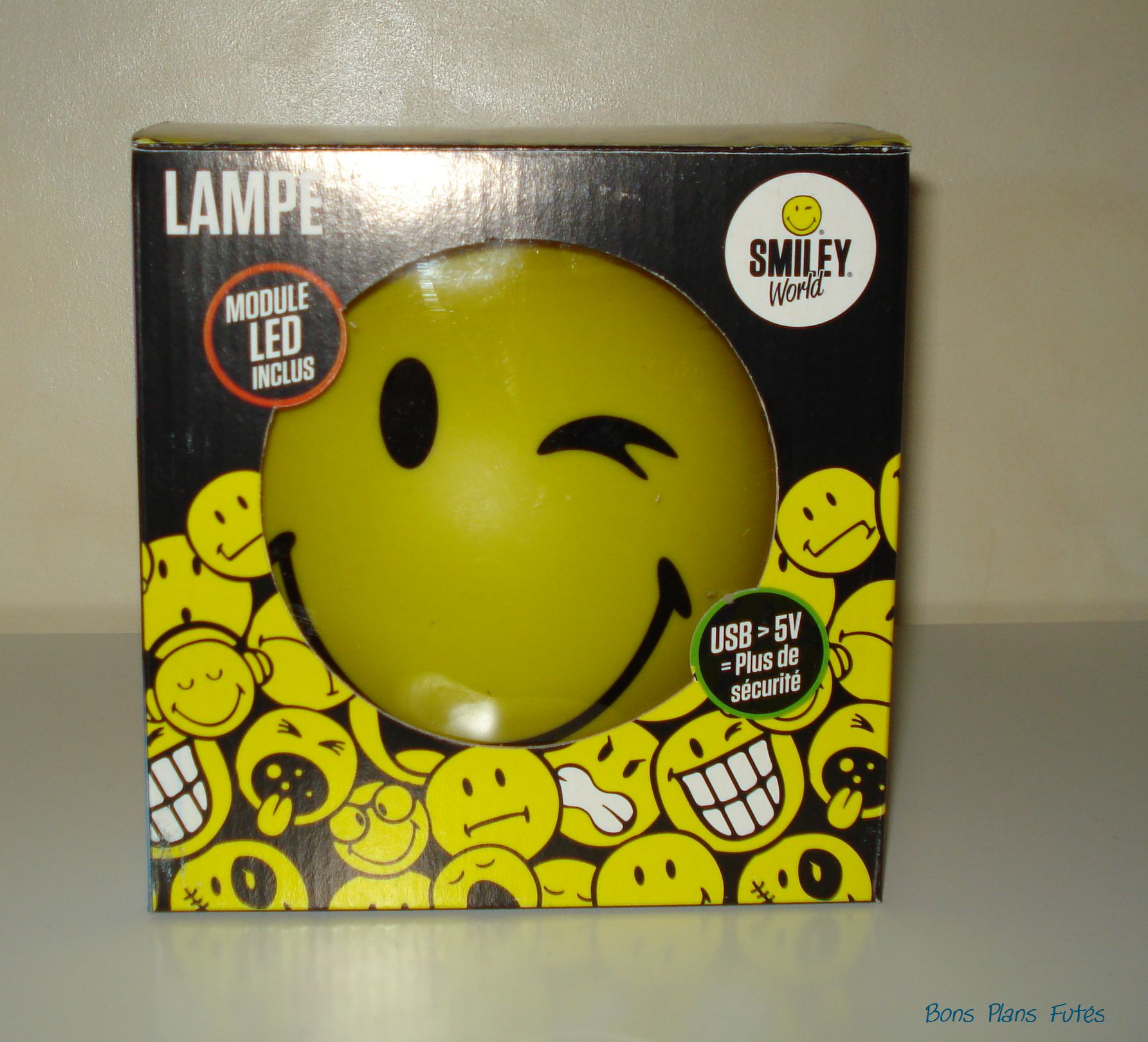 Lampe smiley dcorative