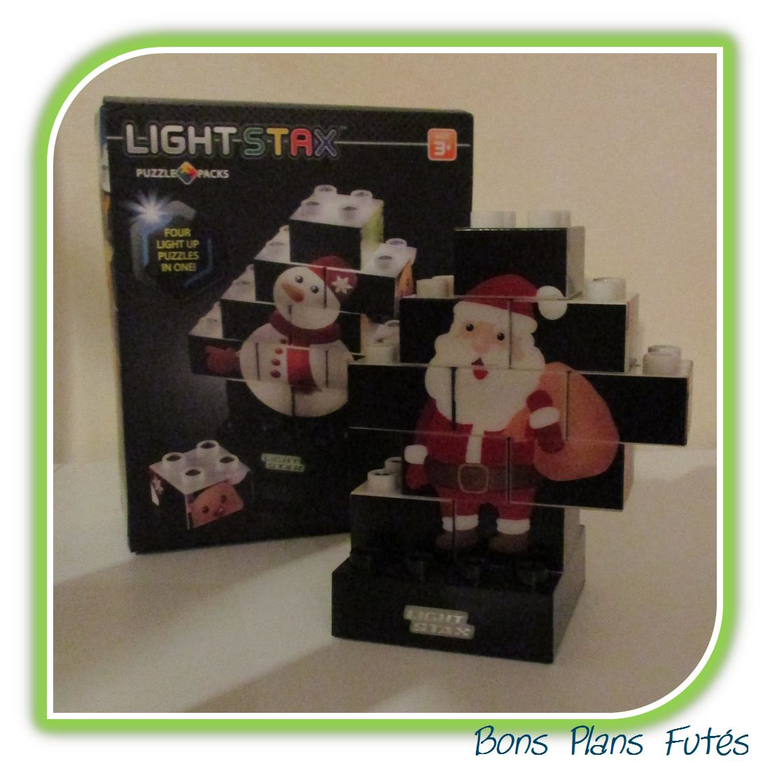 Blocs de construction lumineux Puzzle Noël