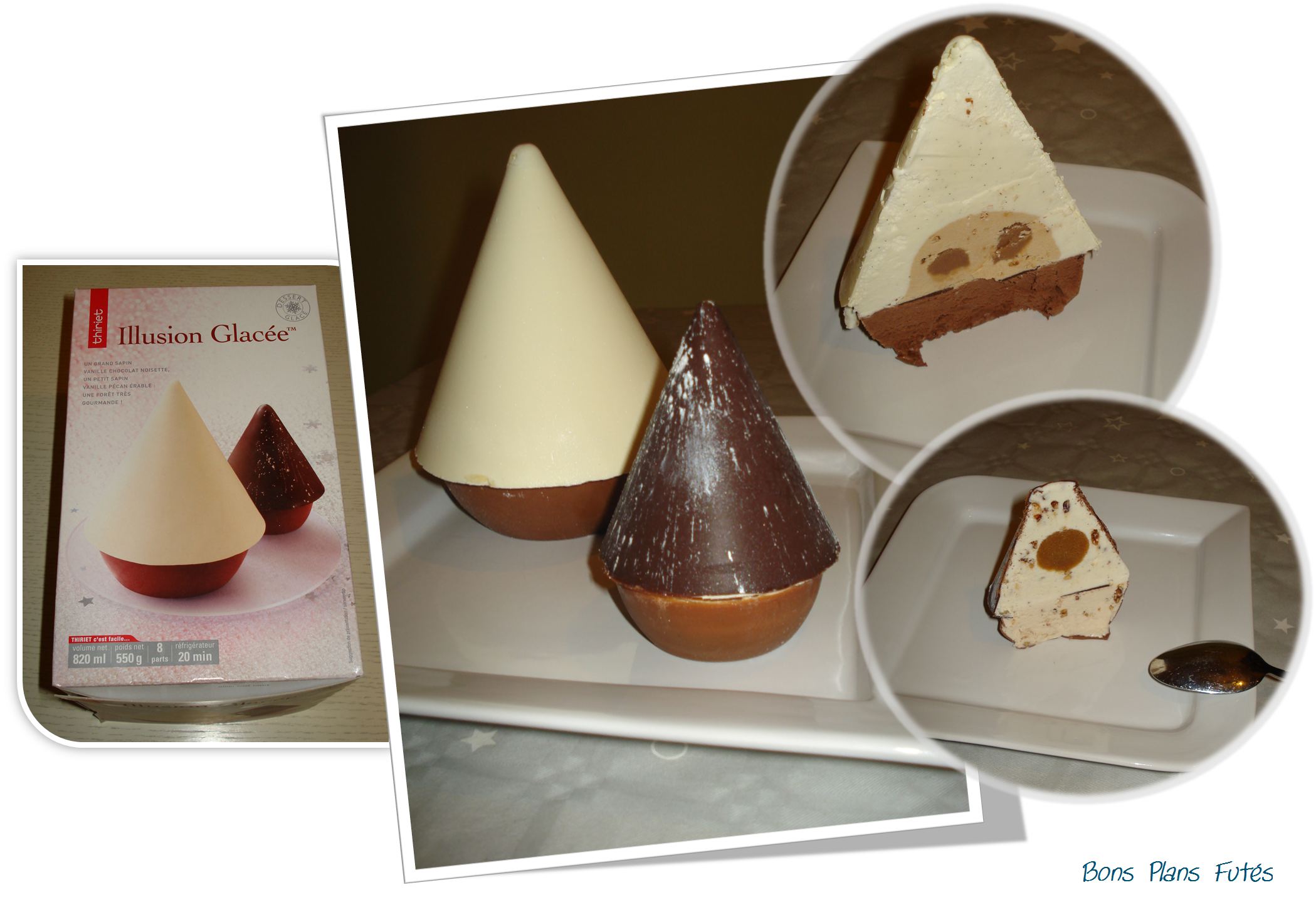 Sapin de noel dessert glace Thiriet