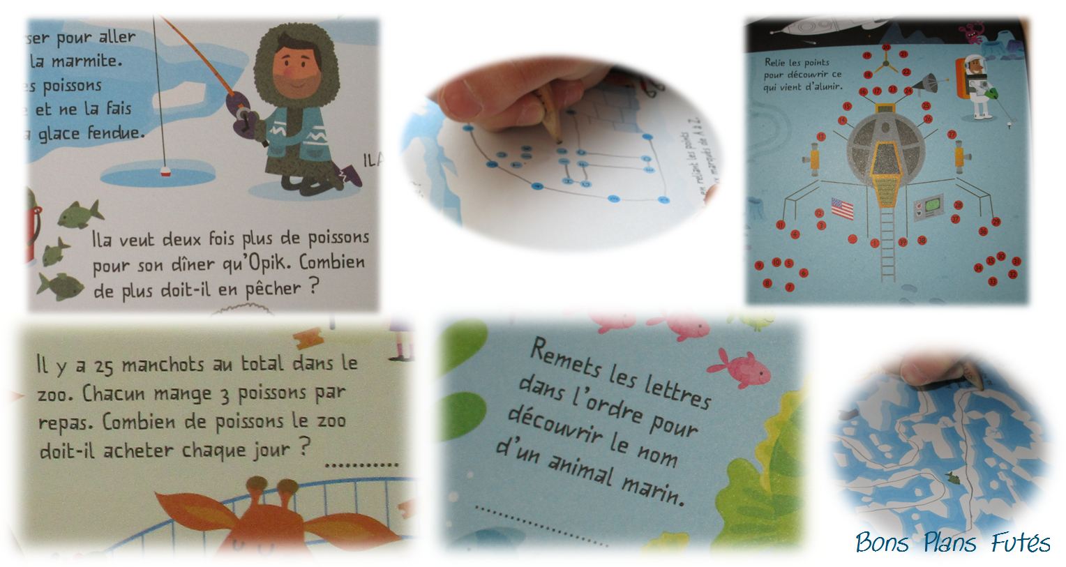 enigmes, casse tete et points  relier avec Jeux pour jours de pluie Usborne Usborne